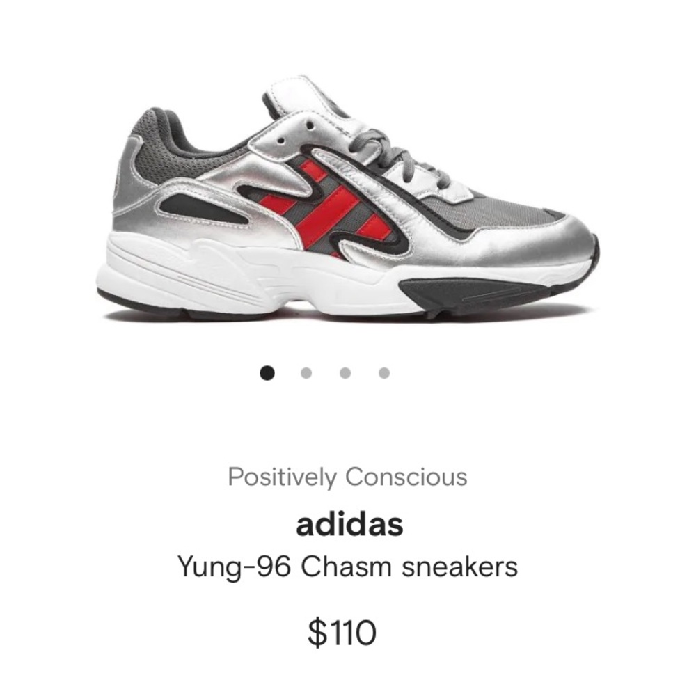 Adidas Yung-96 Chasm sneakers size 5